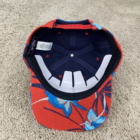 Billabong X‎ Budweiser Logo Hat Vacay Snapback Tropical Unisex Red/Blue OSFA Cap - Picture 5 of 10